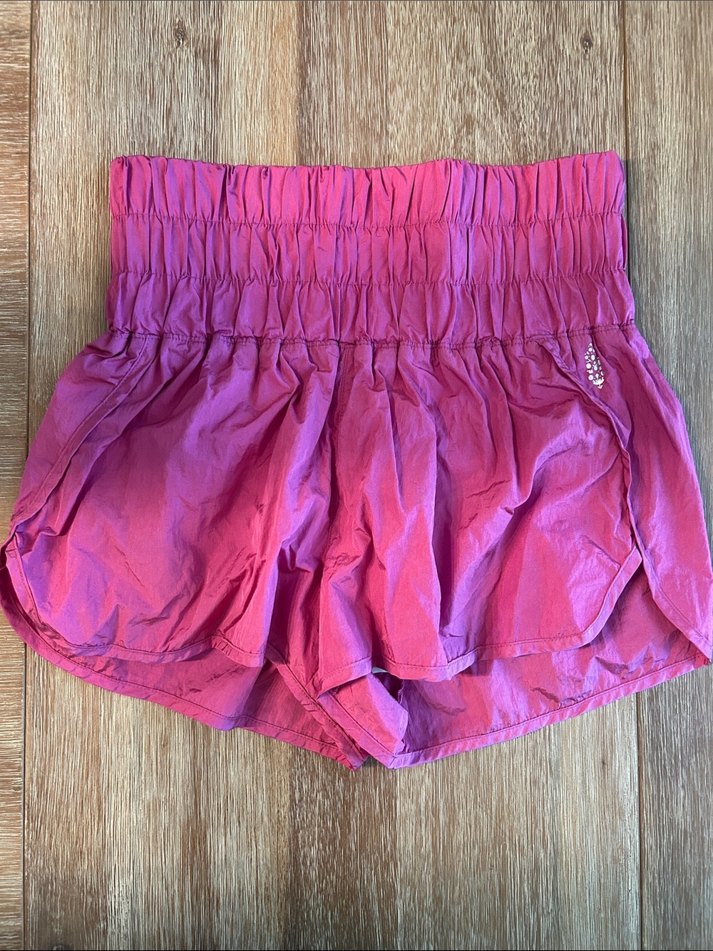 Free People Movement High-Waist Pink Women's Shorts